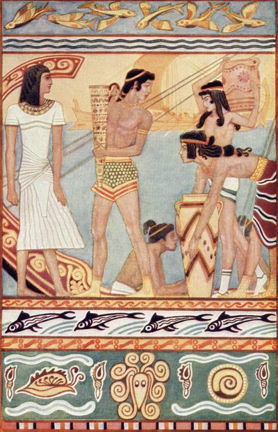 Commercianti di Creta, illustrazione da 